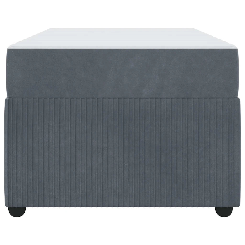 Struttura del letto Grigio scuro 90 x 190 cm Tessuto