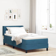 Letto a molle con testiera Blu Scuro 200 x 100 cm Velluto 3341514