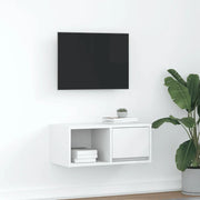 Mobile Porta TV Bianco 60x31x25,5 cm in Legno Multistrato 861436