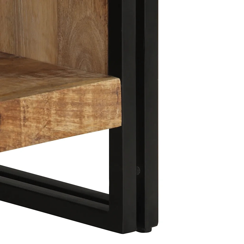 Tavolino 70x50x38 cm in Legno Massello di Mango Grezzo 4102709