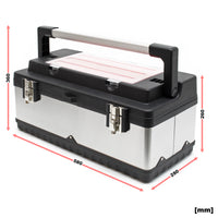 Valigetta porta attrezzi acciaio inox e plastica Cassetta portautensili con maniglia