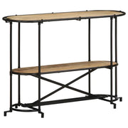 vidaXL Tavolo Consolle 110x42x76 cm in Legno Massello Grezzo di Mango