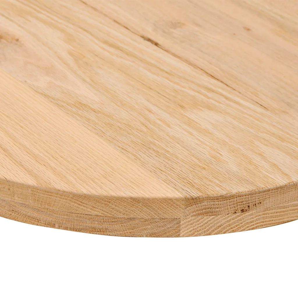 Piano per Tavolo 100x50x4 cm in Rovere Massello Ovale 4009042