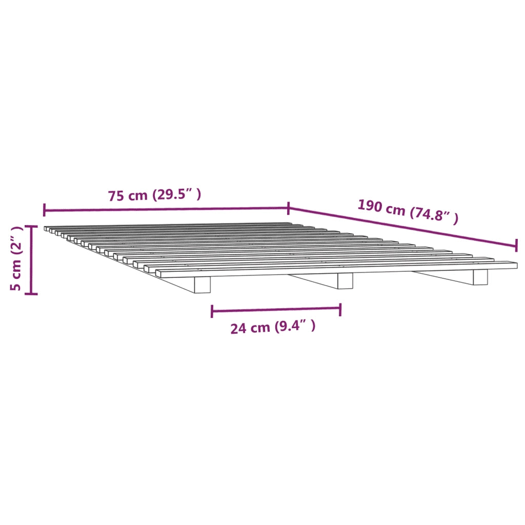 Giroletto 75x190 cm in Legno Massello di Pino cod mxl 60795