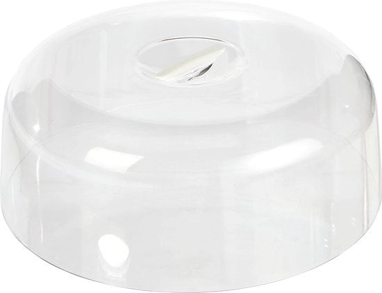 Tappo per torta, plastico - bianco, Ø29 x h11,5 cm