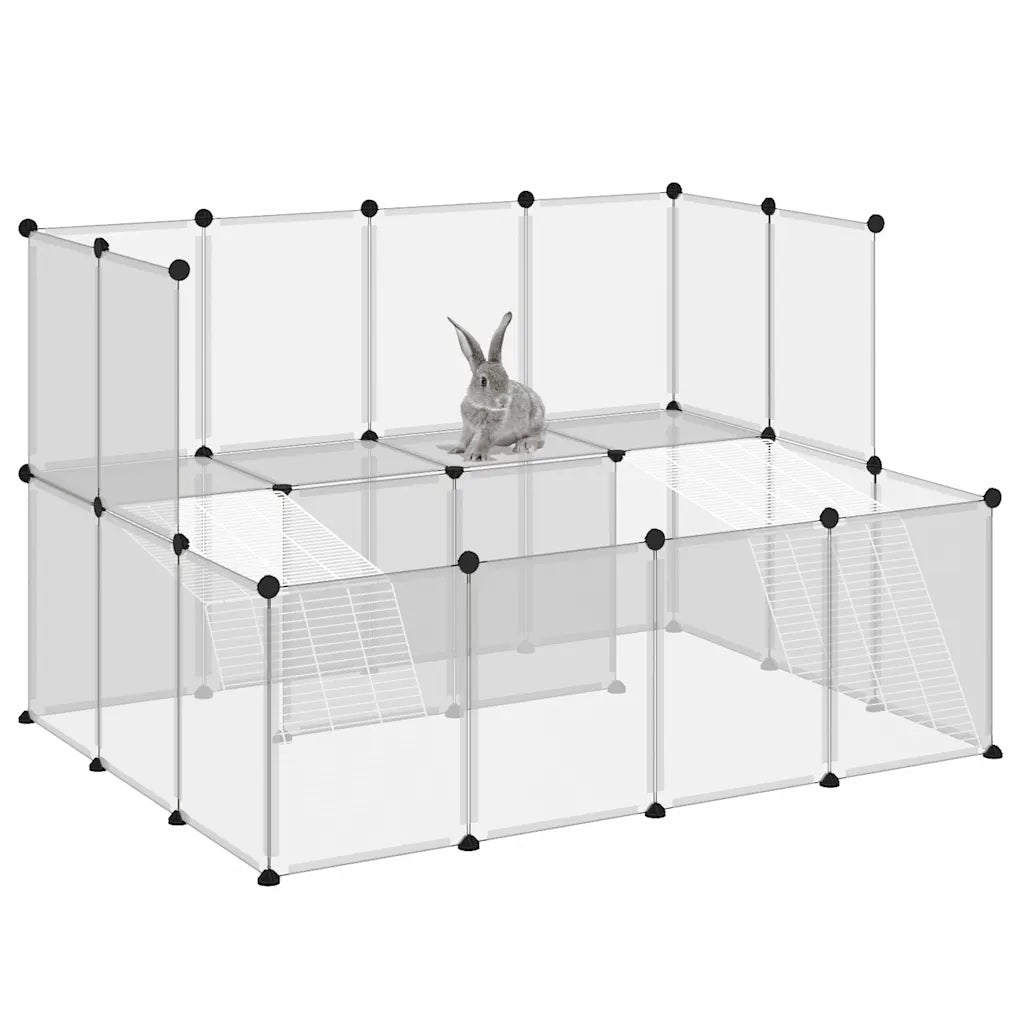 Gabbia per Piccoli Animali Trasparente 143x107x93 cm PP Acciaio 340570