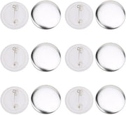 Set di Badge in Metallo da 100 - Badgeholder - Spilla - Attività per Bambini - Fai da Te - Metal Spillo - Bottone