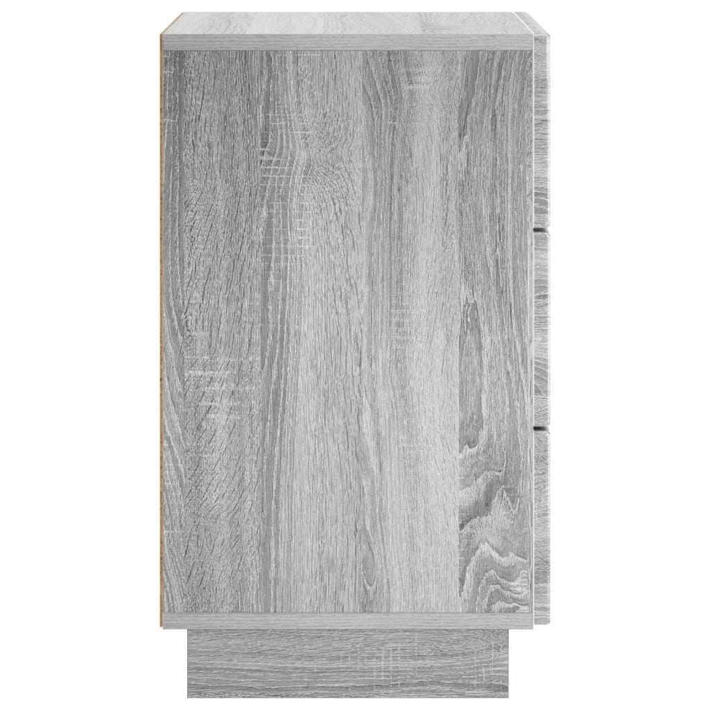 Armadio da Notte Sonoma grigio 33,5 x 34,5 x 60 cm 8011435