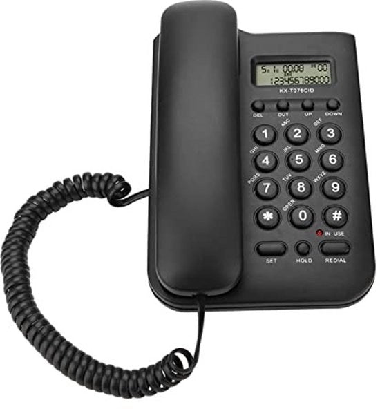 Sistema FSK/DTMF per Telefono Fissa e Mobile - Telefono Fissa - Telefono Senza Fili - Per Uso in Casa, Hotel o Ufficio - Registrazione della Voce - Design Leggero