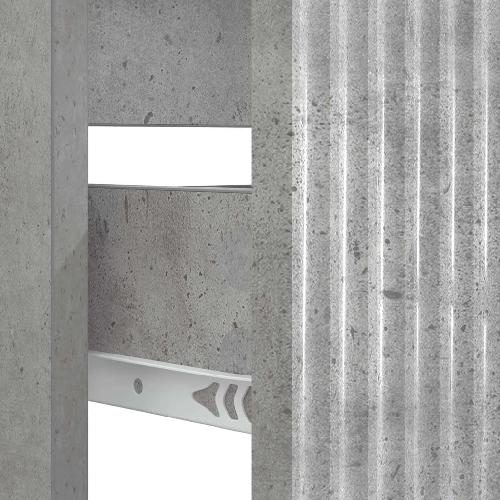 Armadio per Lavabo da Bagno HOORN Grigio Cemento 897238