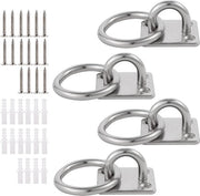 Muuranker in RVS 304 con Oroglio con Anello M6 - Serrature di Durata - Sostegno di Corda per Soggiorno - Sostegno per Yoga con Sacca di Pugilato