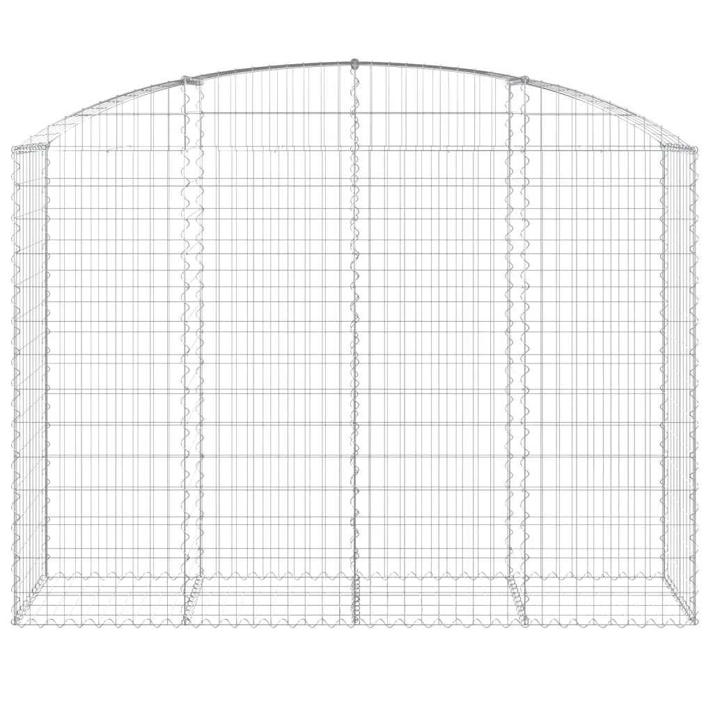 Cesto Gabbione ad Arco 200x50x140/160 cm Ferro Zincato 153477