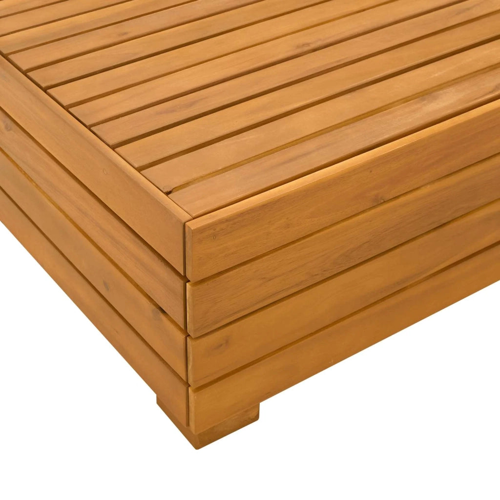 Salotto da Giardino-Set Lounge da Giardino 2 Pezzo Marrone Legno di Acacia Massello 705219