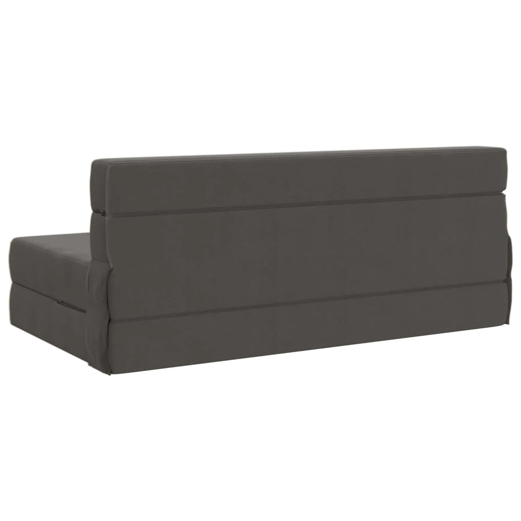 Divano Letto Pieghevole Grigio Scuro 152 x 86,5 x 60 cm Tessuto 900132