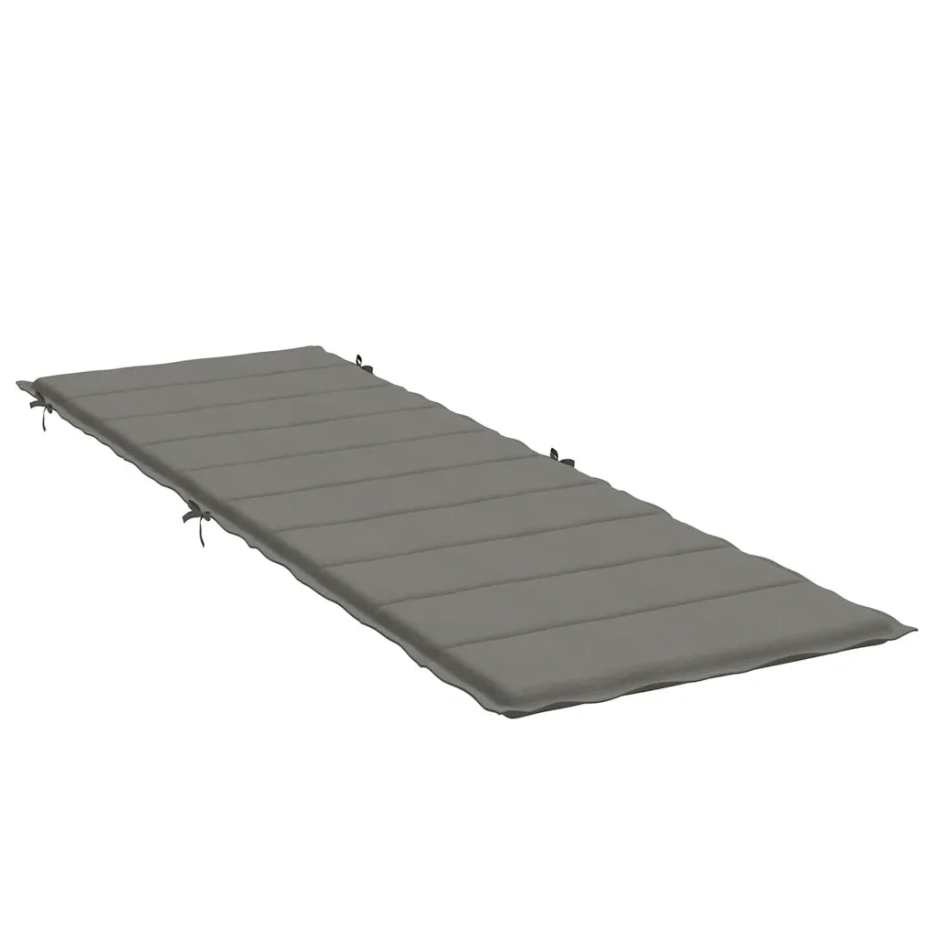 Cuscino per Lettino Prendisole Grigio Scuro Mélange 186x58x4cm 4002477