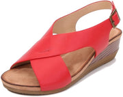 Sandali da Donna con Tacco a Piattaforma - Cinturino Incrociato - Scarpe da Ballo - Scarpe da Donna Casual - Sandali con Zoccoli in Gomma - Sandali con Tacco Elevato
