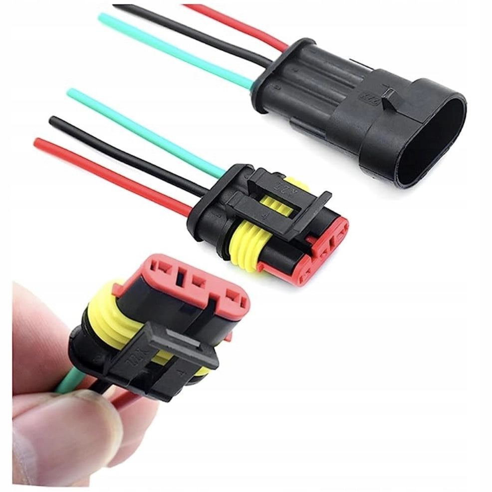 Set di Connettori Elettrici Ermetici – 622 Pezzi | IP67, 14A, 24V, -40°C a +125°C