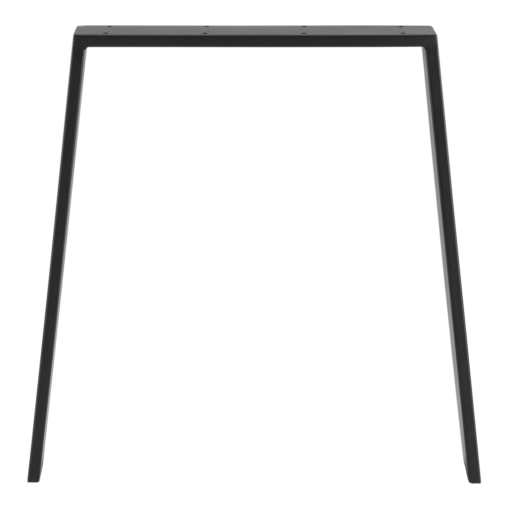 Set di 2 Gambe in Acciaio 'Kraftisried' per Tavolo Fai da Te - Altezza 72 cm - Nero Opaco [en.casa]