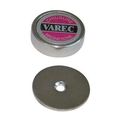 CRICCHETTO MAGNETICO A PASTICCA RP VAREC - MM 22 KG 3,0 + INCONTRO- 24 pezzi