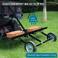 Scarificatore a molle per trattorini, larghezza di lavoro 100 cm, per arieggiatura prato