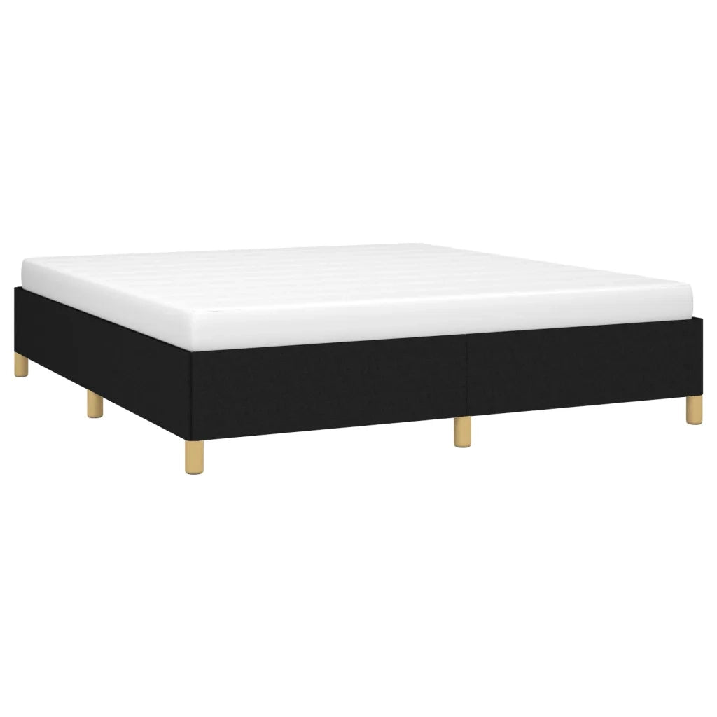 Giroletto senza Materasso Nero 160x200 cm in Tessuto 347175