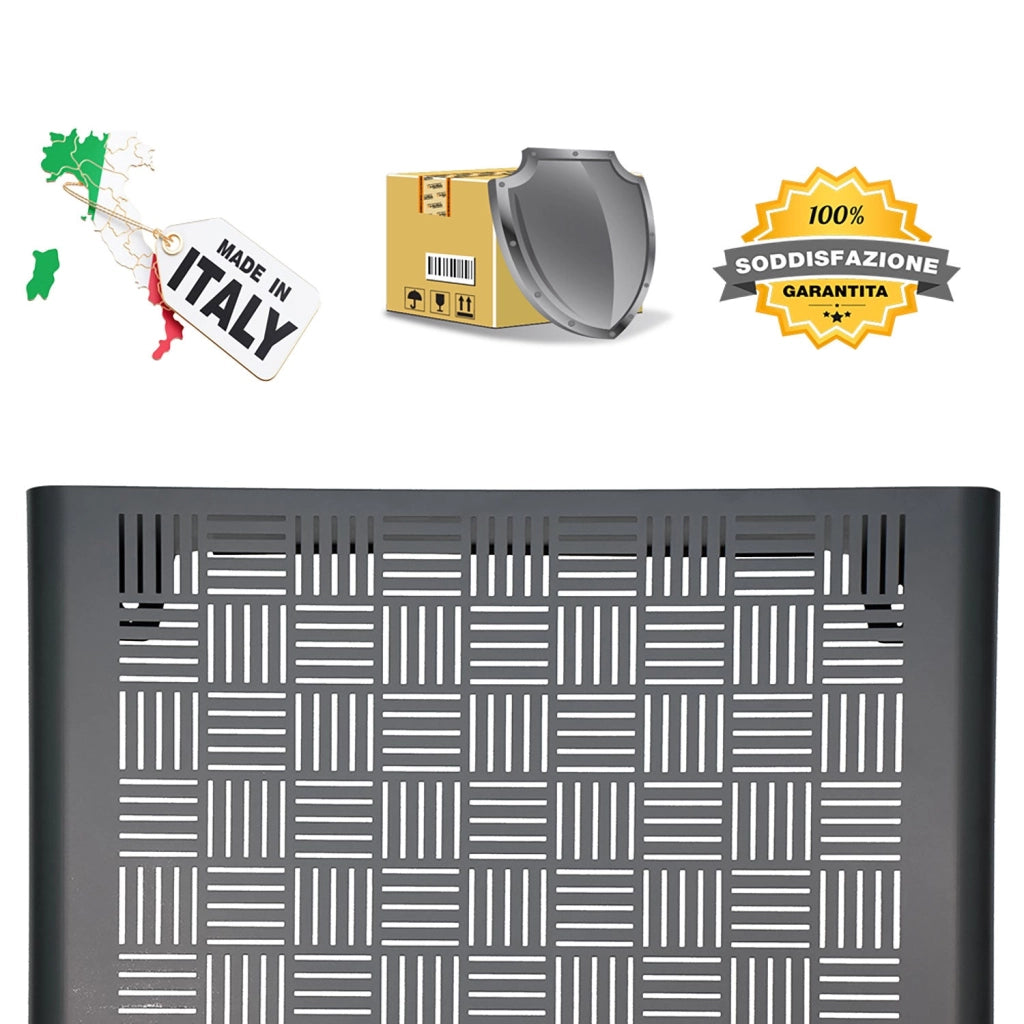 Copri Condizionatore da Esterno Large 105x65x95 cm in Acciaio Zincato Antracite