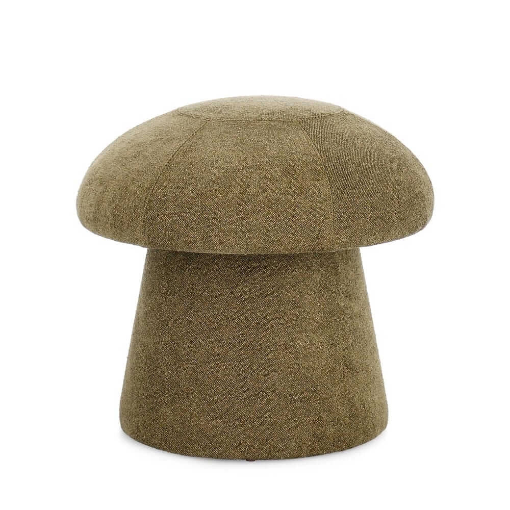 Pouf a Fungo in Tessuto Ciniglia Design Moderno - CELINE