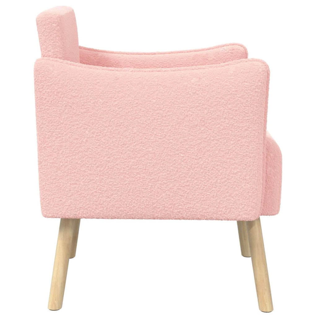 Sedia d'accento Rosa Bouclé 42044825
