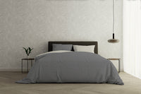 Copripiumino Singolo con Sacco e Federe Doubleface Fumo/Panna