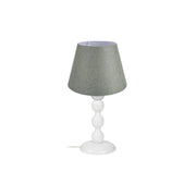 Lampada da tavolo base bianca e paralume colore verde LAGUNAH272638