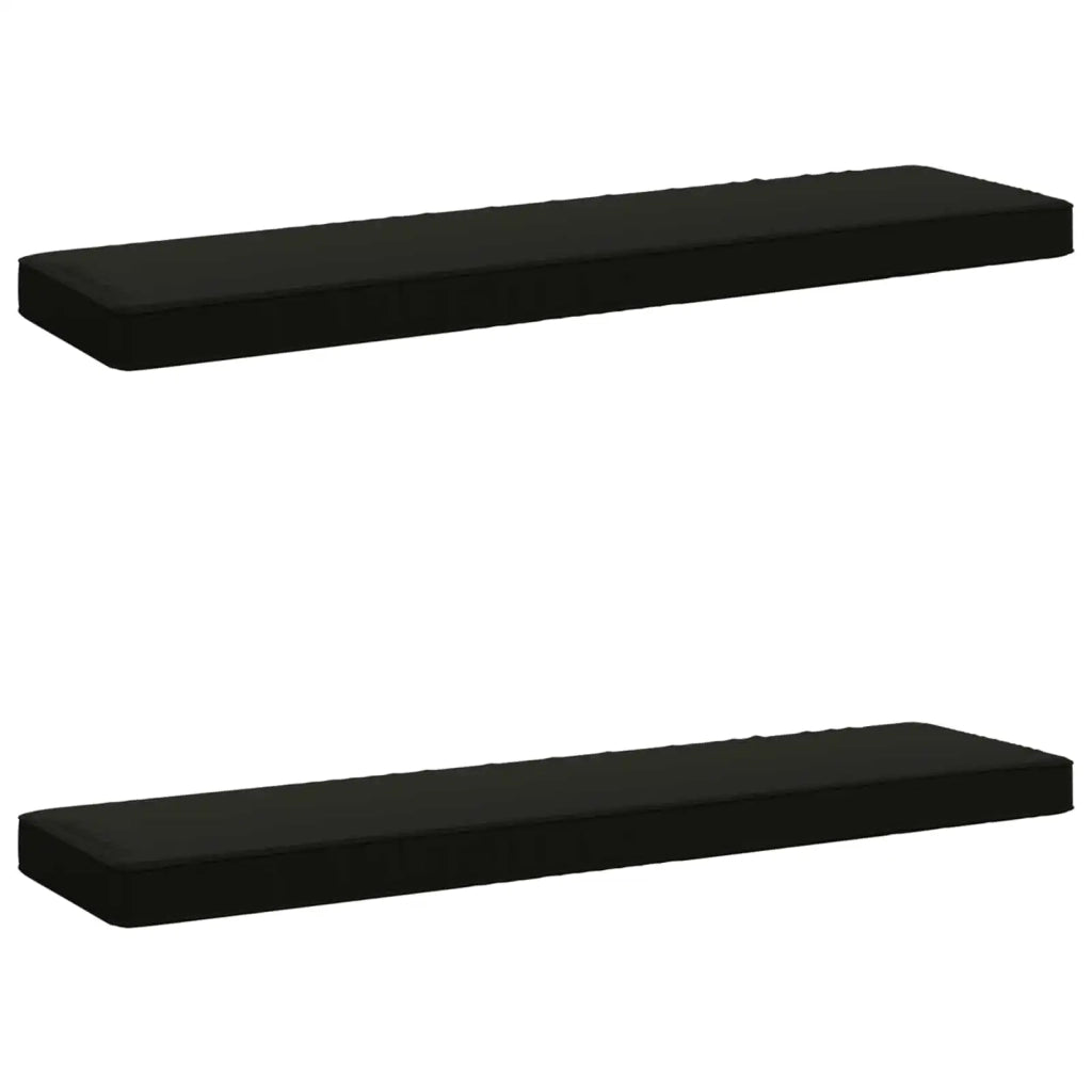 Cuscini per Panchina a 2 Pezzi VUGHT 2 pcs 100% Poliestere Nero 950503
