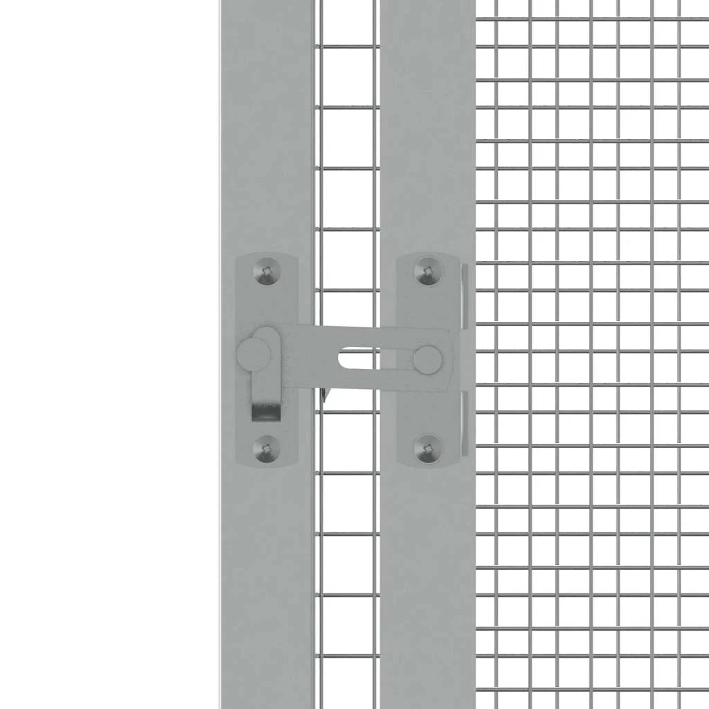 Gabbia per uccelli 213,5 x 217,5 x 211,5 cm acciaio zincato grigio 02_0041704