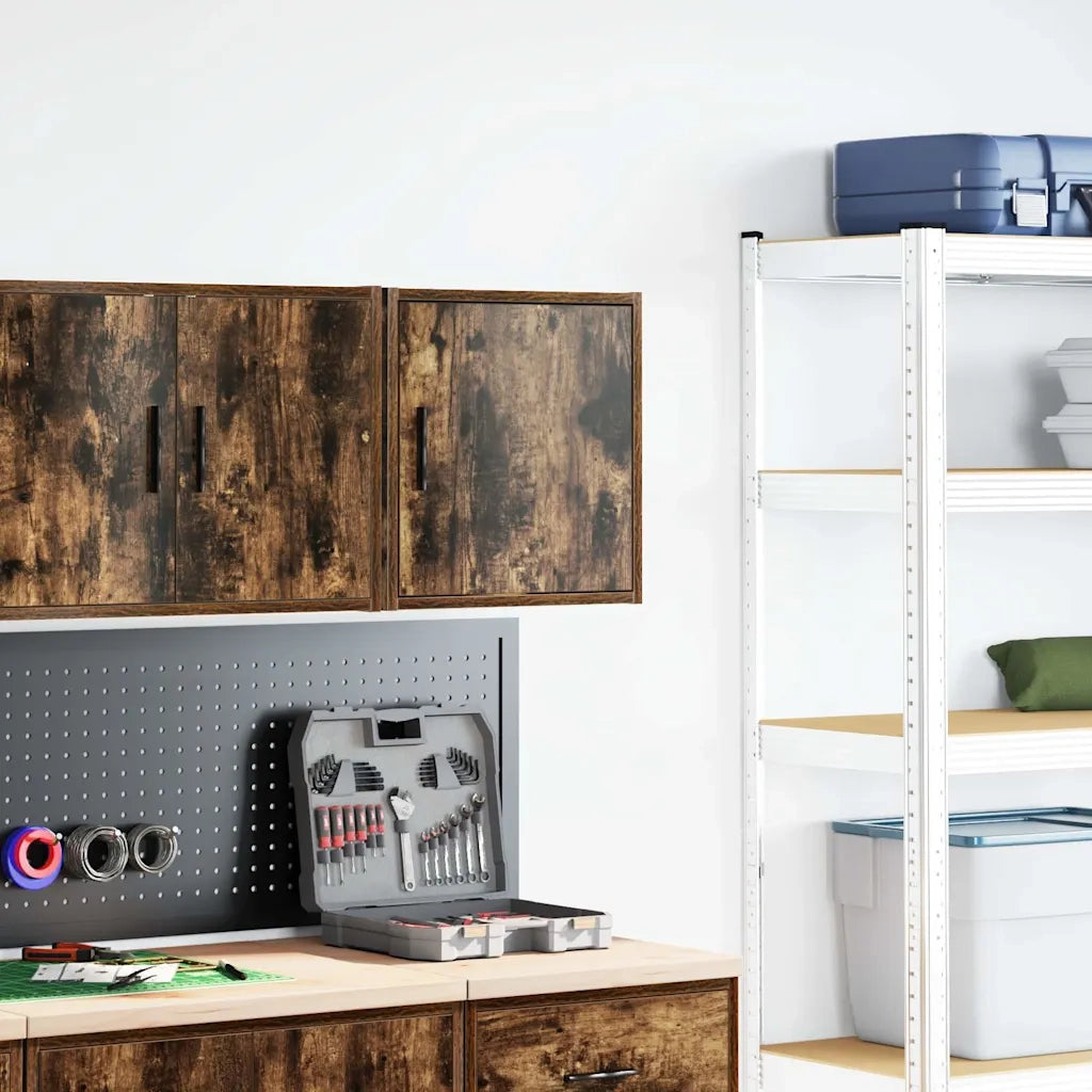 Pensile per Garage Rovere Fumo in Legno Multistrato 860633