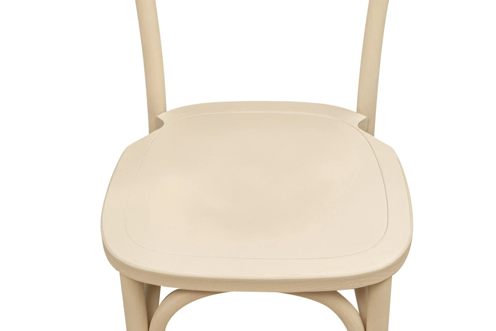 Biscottini Sedia Thonet in massello di frassino finitura Bianco L48xPR55xH88 cm larghezza
