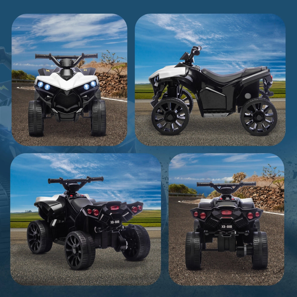 Quad Elettrico per Bambini ¨C Zephmum ¨C 70x42x45 cm Bianco
