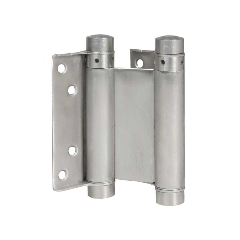 CERNIERA A MOLLA DOPPIA AZIONE 75 mm - Nichelato - 2 pezzi