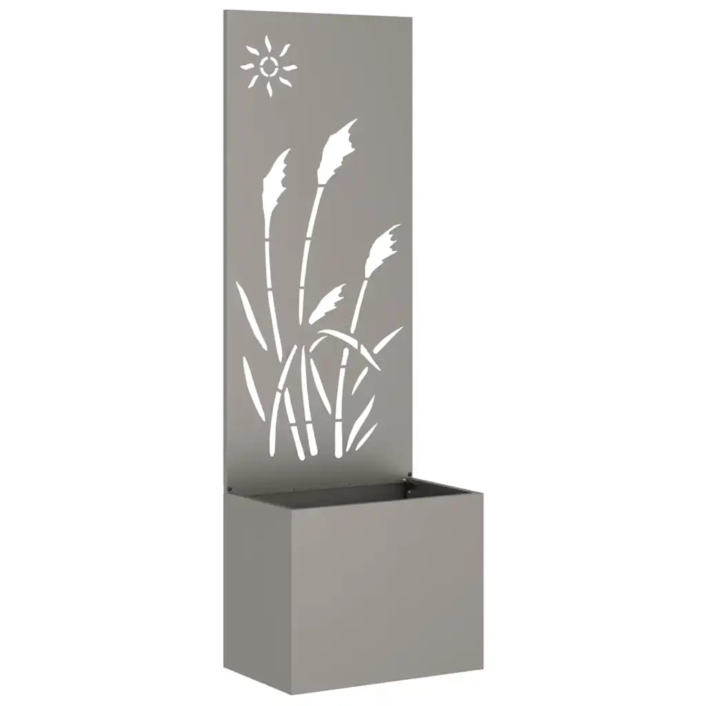 Schermo per privacy in giardino Traforo Ruggine 50 x 150 cm 876433