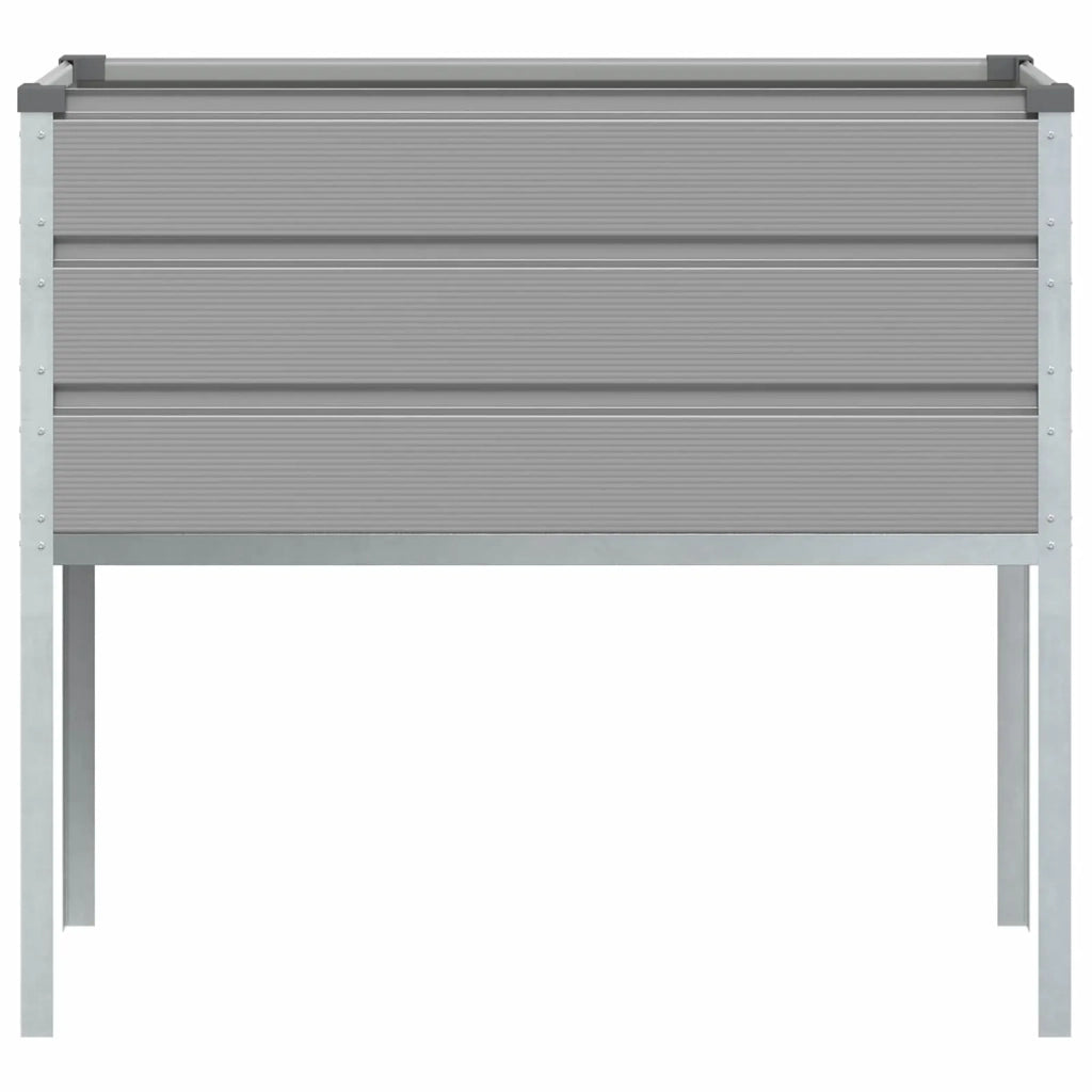 Fioriera | Cassetta per fiori | Vaso Grigio chiaro 100 x 45 x 90 cm Acciaio zincato