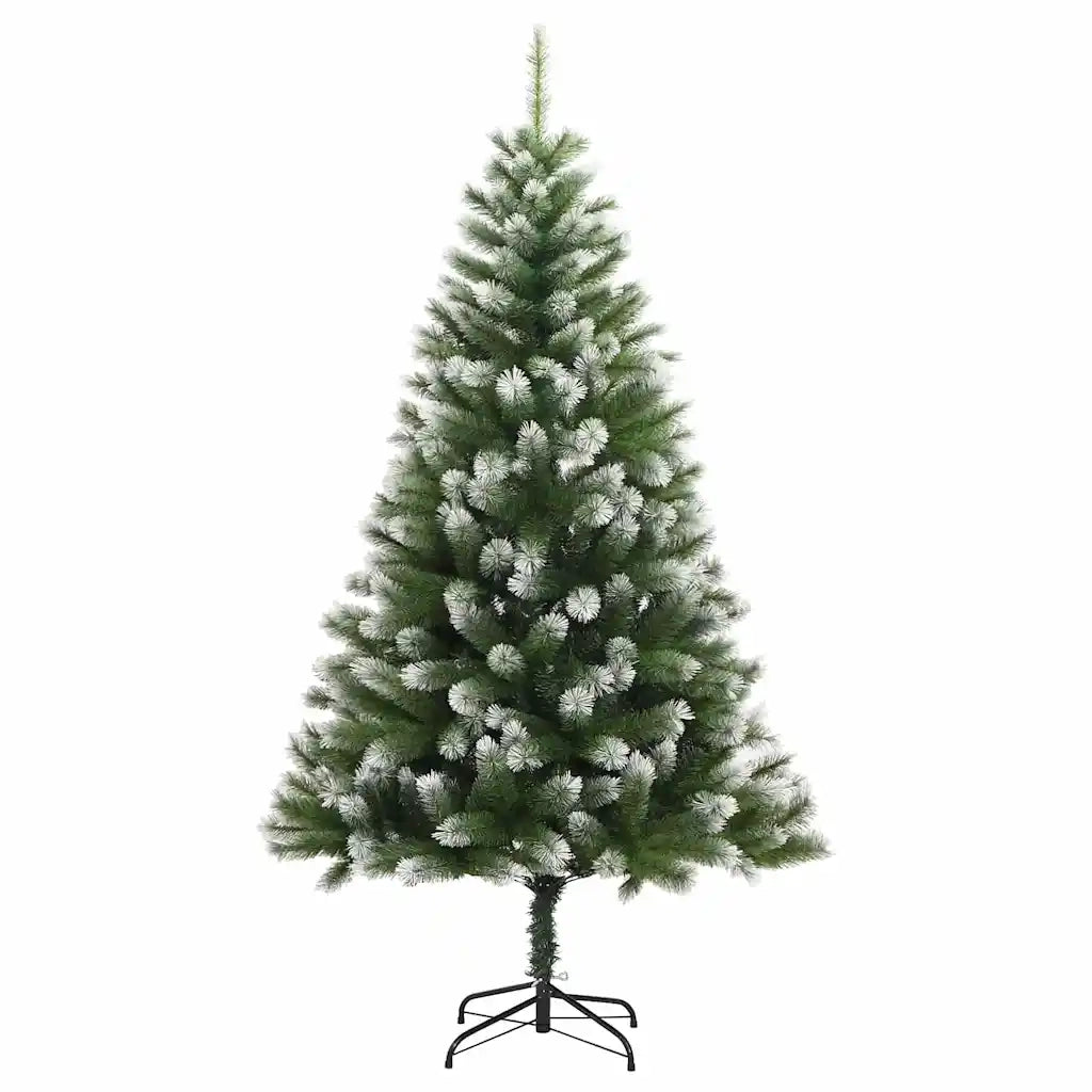 Albero di Natale artificiale a cerniera con neve fioccata 3395441