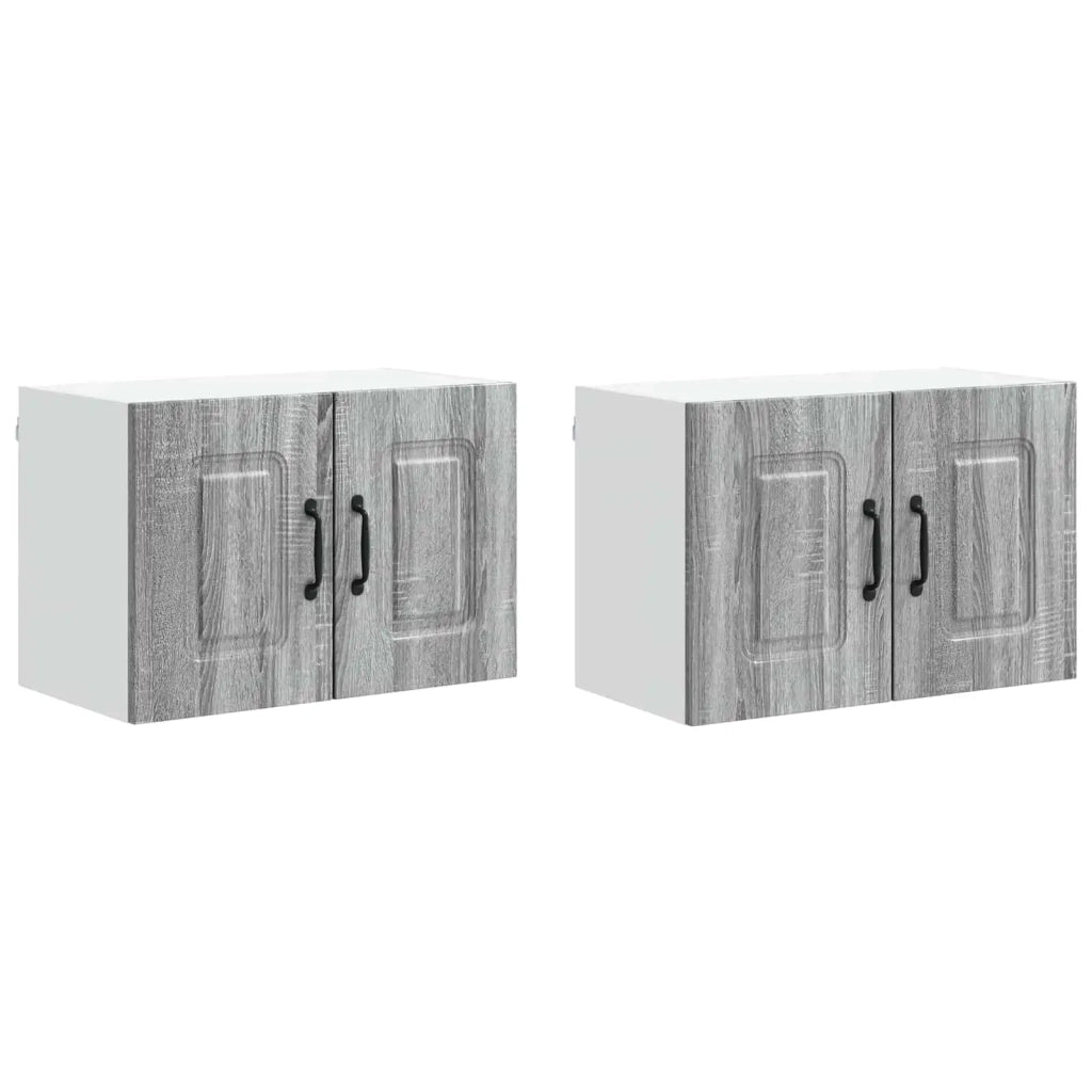 Mobile da cucina 2 pz-Set di 2 Armadio da cucina Grigio Sonoma 60 x 31 x 40 cm 217759