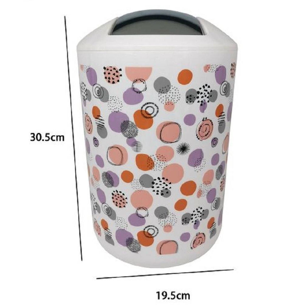 Trade Shop - Pattumiera Cestino Secchio Rifiuti Accessorio Arredo Bagno Sfere Astratte 87086 -