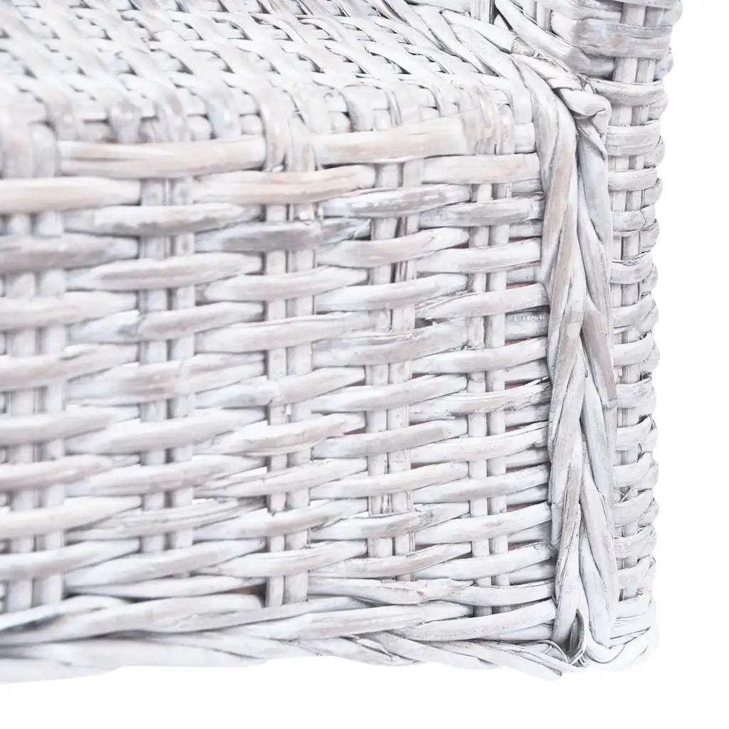 Sedie da Pranzo 4 pz Marrone Scuro in Rattan Kubu e Mango cod mxl 9294