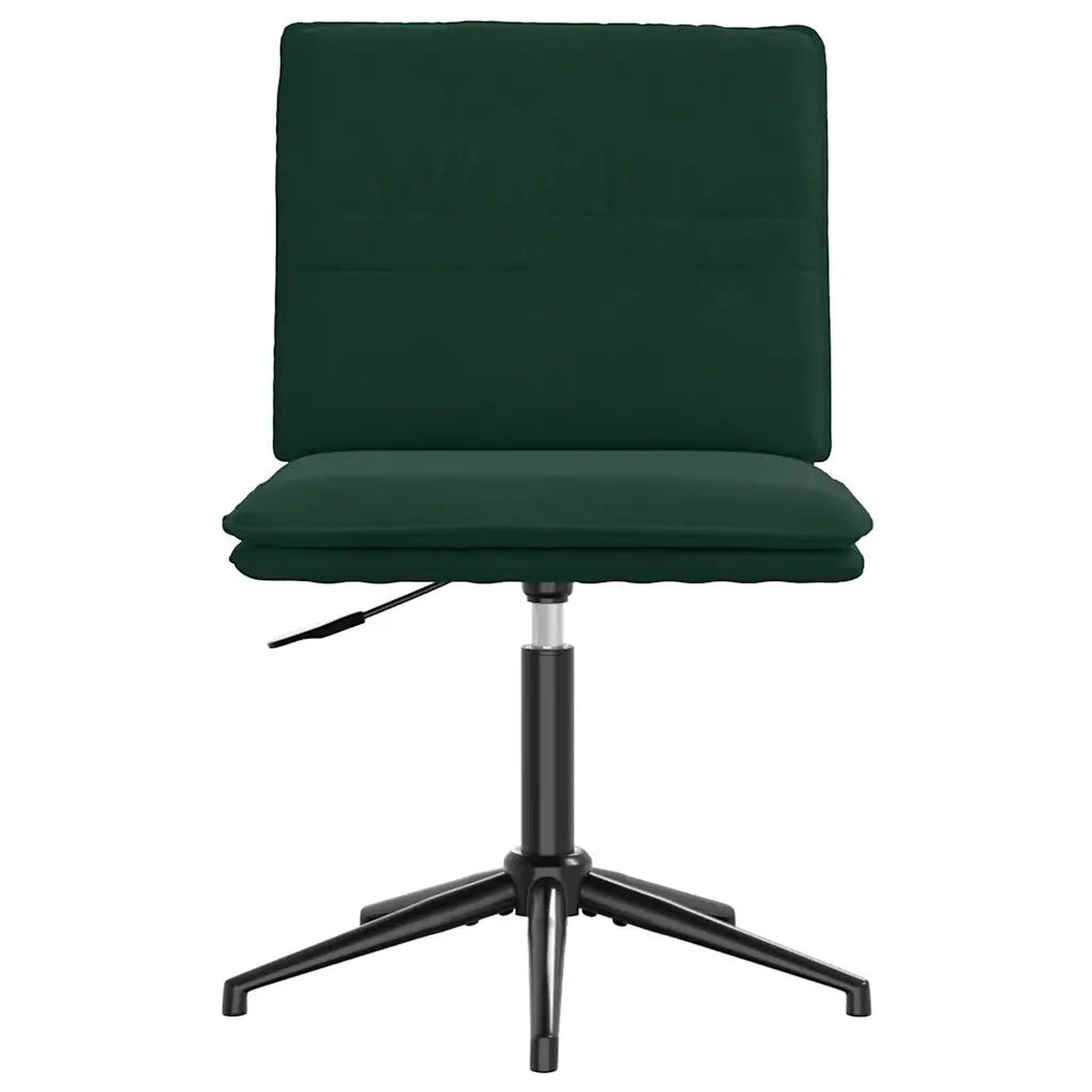 Sedie da Pranzo 4 pz Verde Scuro in Velluto 3315639