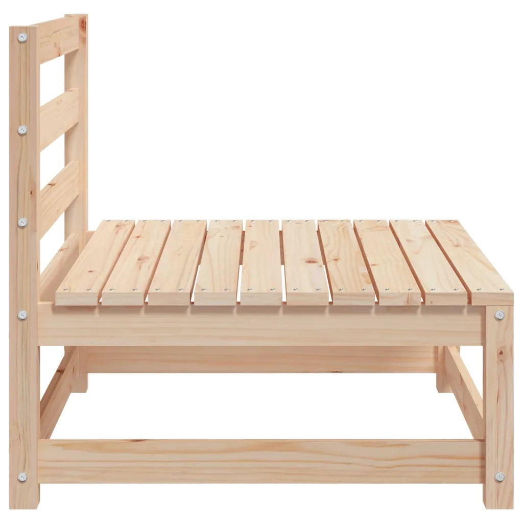 Divani da Giardino Senza Braccioli 2pz-Sofa da giardino-Divano da esterno 70x70x67cm Massello Pino