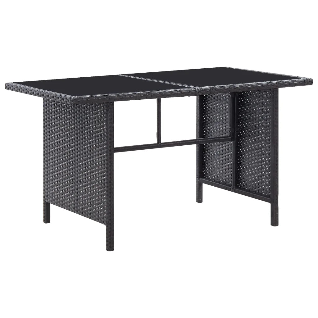Set Divani da Giardino 6 pz con Cuscini in Polyrattan Nero cod mxl 39874