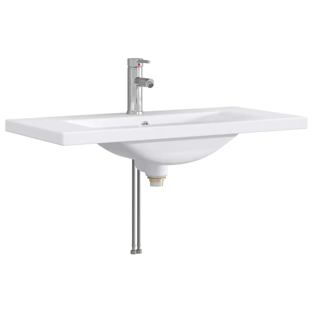 Lavabo da bagno Cromato 81 x 40 x 17,5 cm Metallo CFW7972944