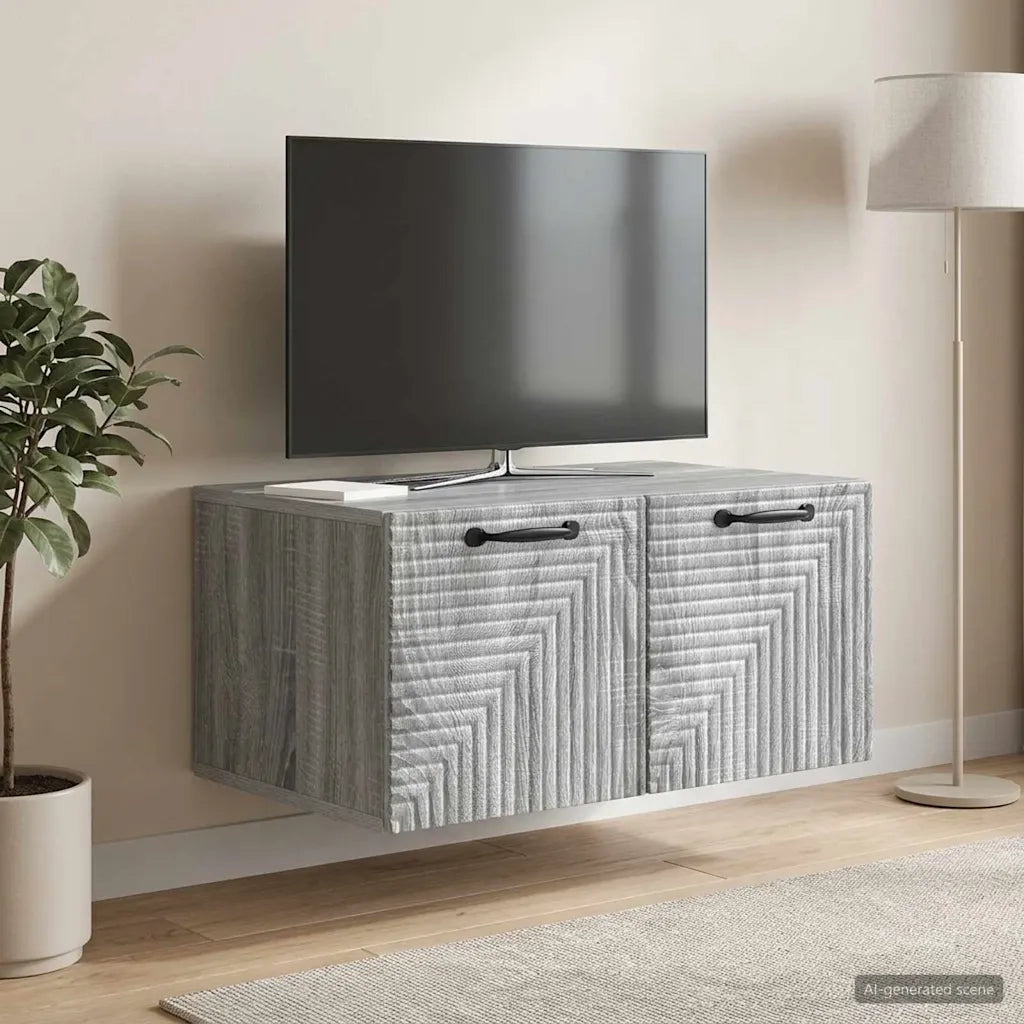 Mobile Porta TV da Muro Grigio Sonoma 59,5 x 41 x 30 cm 898681