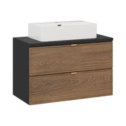 Set da bagno SAVIA: mobiletto sottolavabo 80 cm + piano lavabo + lavabo da appoggio