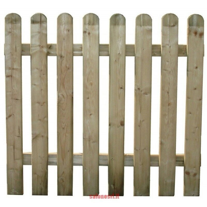 CANCELLO CON STECCATO RECINTO ELA CM.100X100 IN LEGNO DI PINO IMPREGNATO