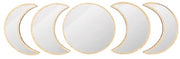 Set decorativo per parete da 5 pezzi - Stile scandinavo naturale - Decorazione bohemienne per camera da letto - Grigio/Bianco